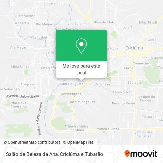 Salão de Beleza da Ana mapa