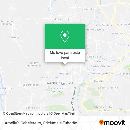 Améliu's Cabelereiro mapa