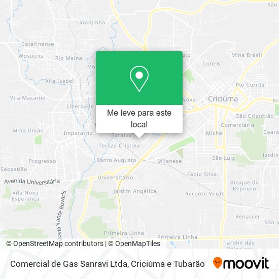 Comercial de Gas Sanravi Ltda mapa