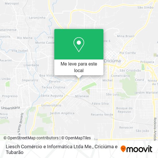 Liesch Comércio e Informática Ltda Me. mapa