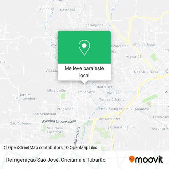 Refrigeração São José mapa