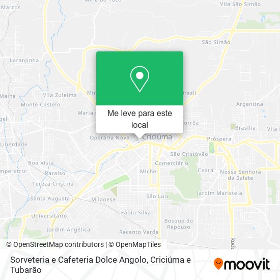 Sorveteria e Cafeteria Dolce Angolo mapa