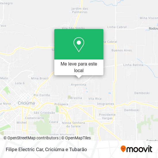 Filipe Electric Car mapa