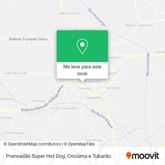 Prensadão Super Hot Dog mapa