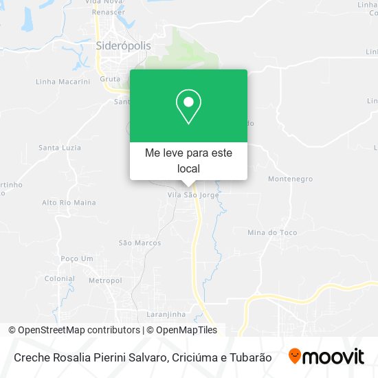 Creche Rosalia Pierini Salvaro mapa