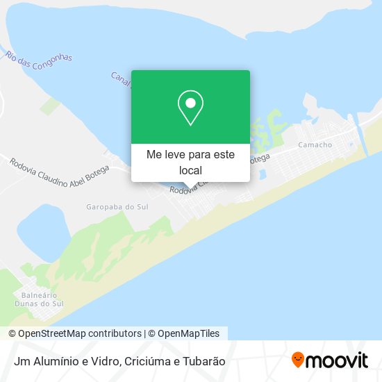 Jm Alumínio e Vidro mapa