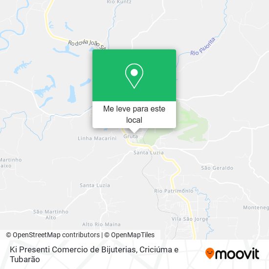 Ki Presenti Comercio de Bijuterias mapa