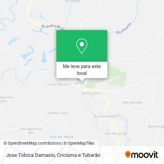 Jose Tidoca Damasio mapa