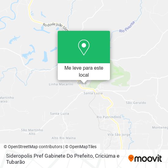 Sideropolis Pref Gabinete Do Prefeito mapa