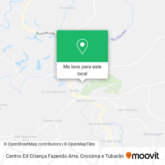 Centro Ed Criança Fazendo Arte mapa
