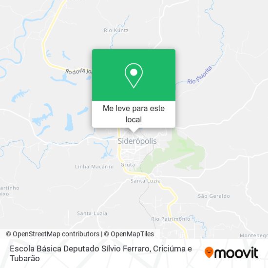 Escola Básica Deputado Sílvio Ferraro mapa