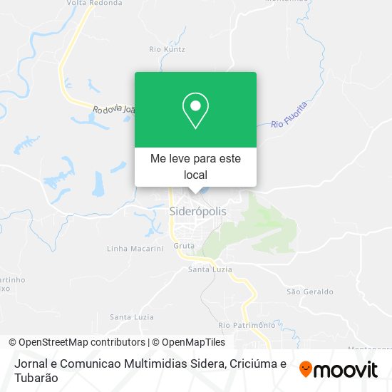 Jornal e Comunicao Multimidias Sidera mapa