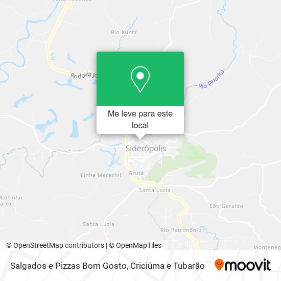 Salgados e Pizzas Bom Gosto mapa