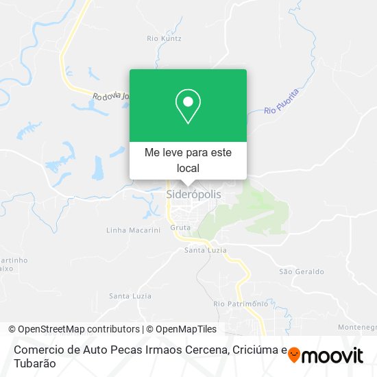 Comercio de Auto Pecas Irmaos Cercena mapa