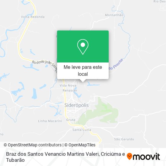 Braz dos Santos Venancio Martins Valeri mapa