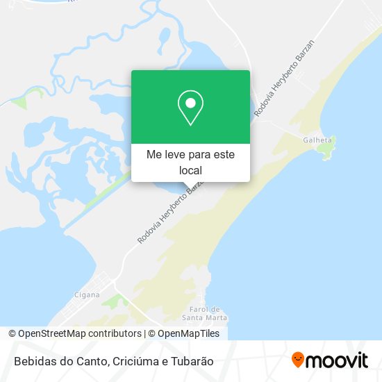 Bebidas do Canto mapa