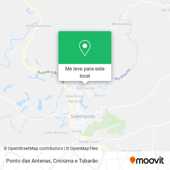 Ponto das Antenas mapa