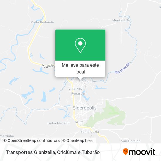 Transportes Gianizella mapa