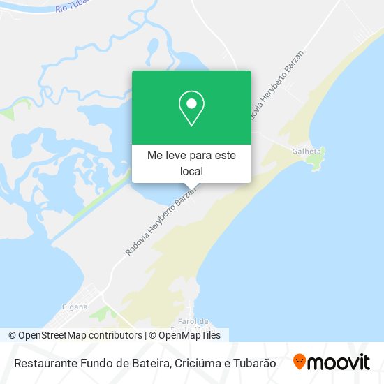Restaurante Fundo de Bateira mapa