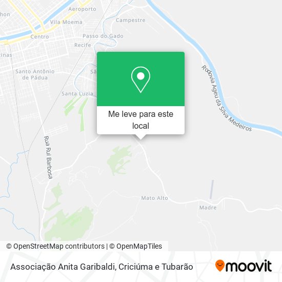 Associação Anita Garibaldi mapa