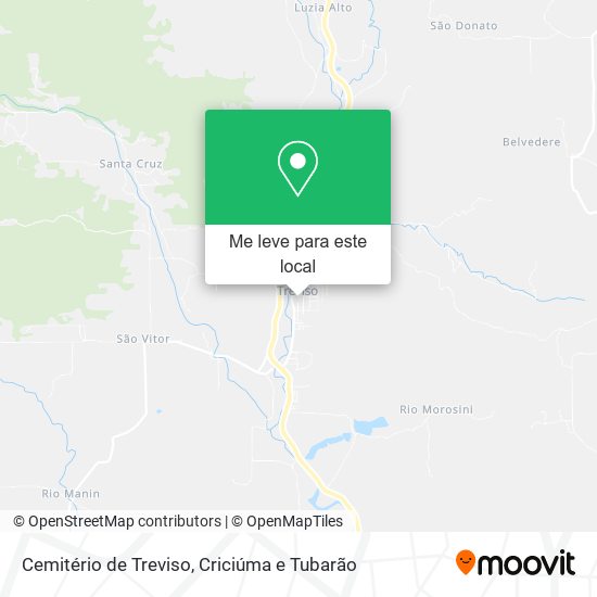 Cemitério de Treviso mapa