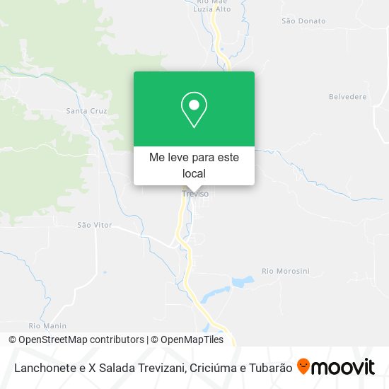 Lanchonete e X Salada Trevizani mapa