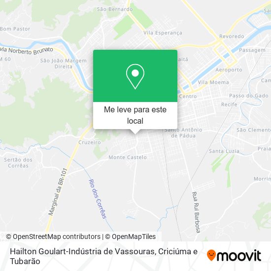 Hailton Goulart-Indústria de Vassouras mapa