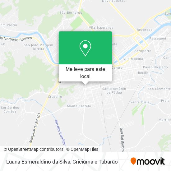 Luana Esmeraldino da Silva mapa