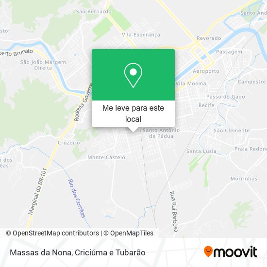 Massas da Nona mapa