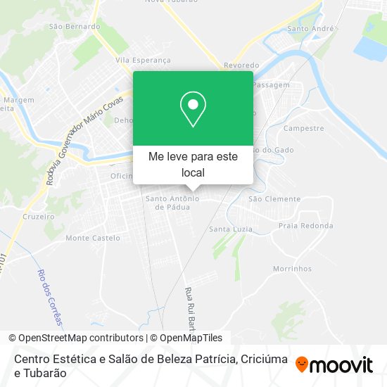 Centro Estética e Salão de Beleza Patrícia mapa