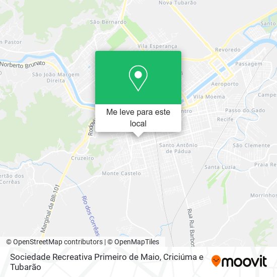 Sociedade Recreativa Primeiro de Maio mapa