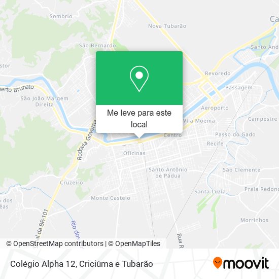 Colégio Alpha 12 mapa