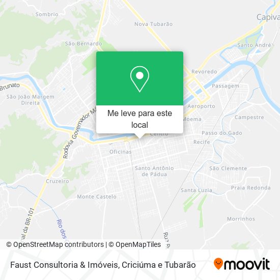 Faust Consultoria & Imóveis mapa