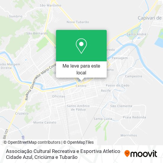 Associação Cultural Recreativa e Esportiva Atletico Cidade Azul mapa