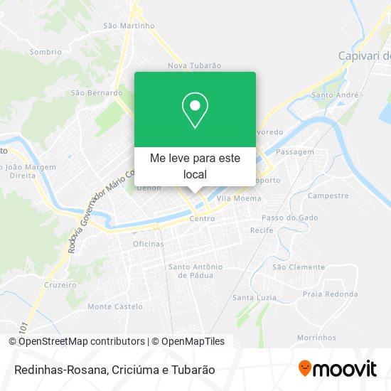 Redinhas-Rosana mapa
