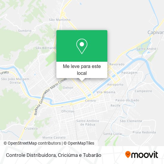 Controle Distribuidora mapa