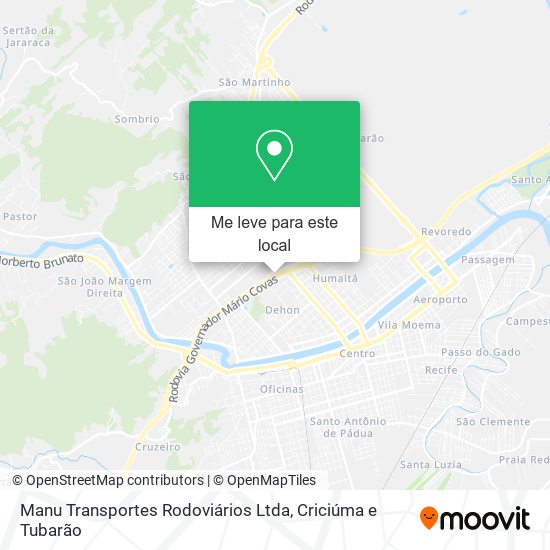 Manu Transportes Rodoviários Ltda mapa