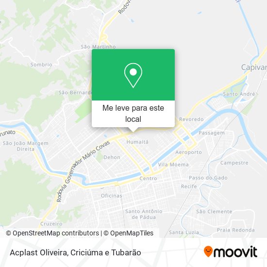Acplast Oliveira mapa