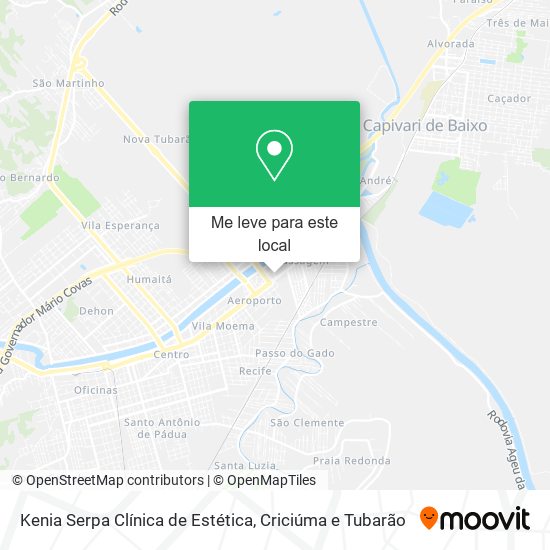 Kenia Serpa Clínica de Estética mapa