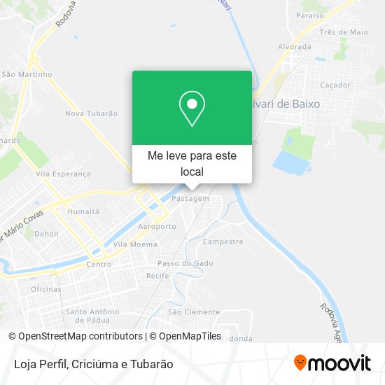 Loja Perfil mapa