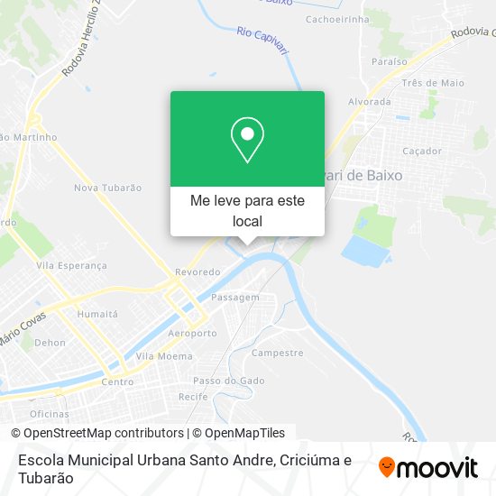 Escola Municipal Urbana Santo Andre mapa