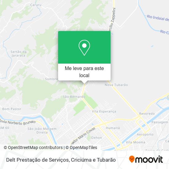 Delt Prestação de Serviços mapa