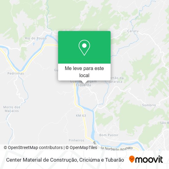 Center Material de Construção mapa