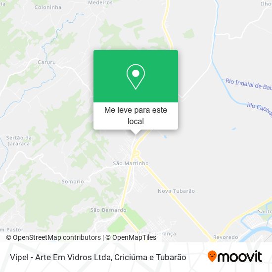 Vipel - Arte Em Vidros Ltda mapa