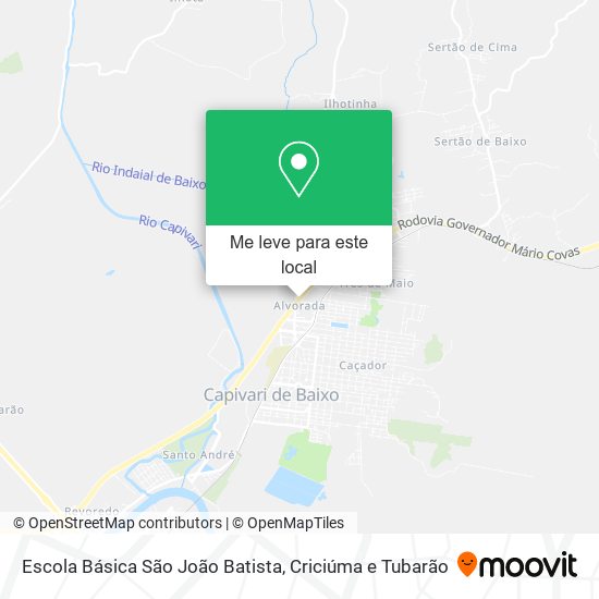 Escola Básica São João Batista mapa