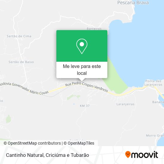 Cantinho Natural mapa