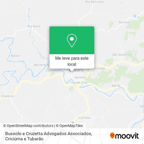 Bussolo e Cruzetta Advogados Associados mapa