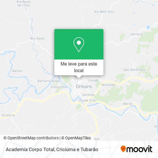 Academia Corpo Total mapa