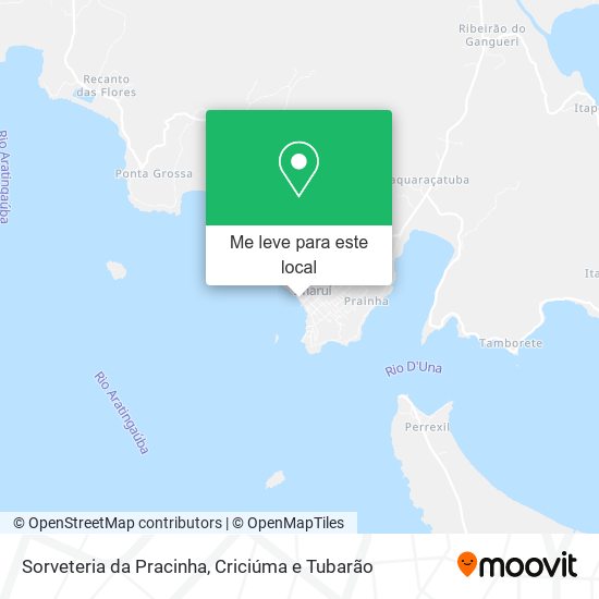 Sorveteria da Pracinha mapa