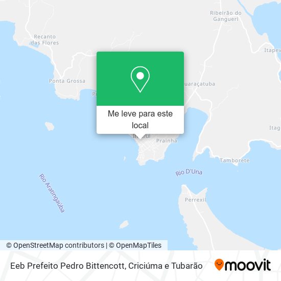 Eeb Prefeito Pedro Bittencott mapa